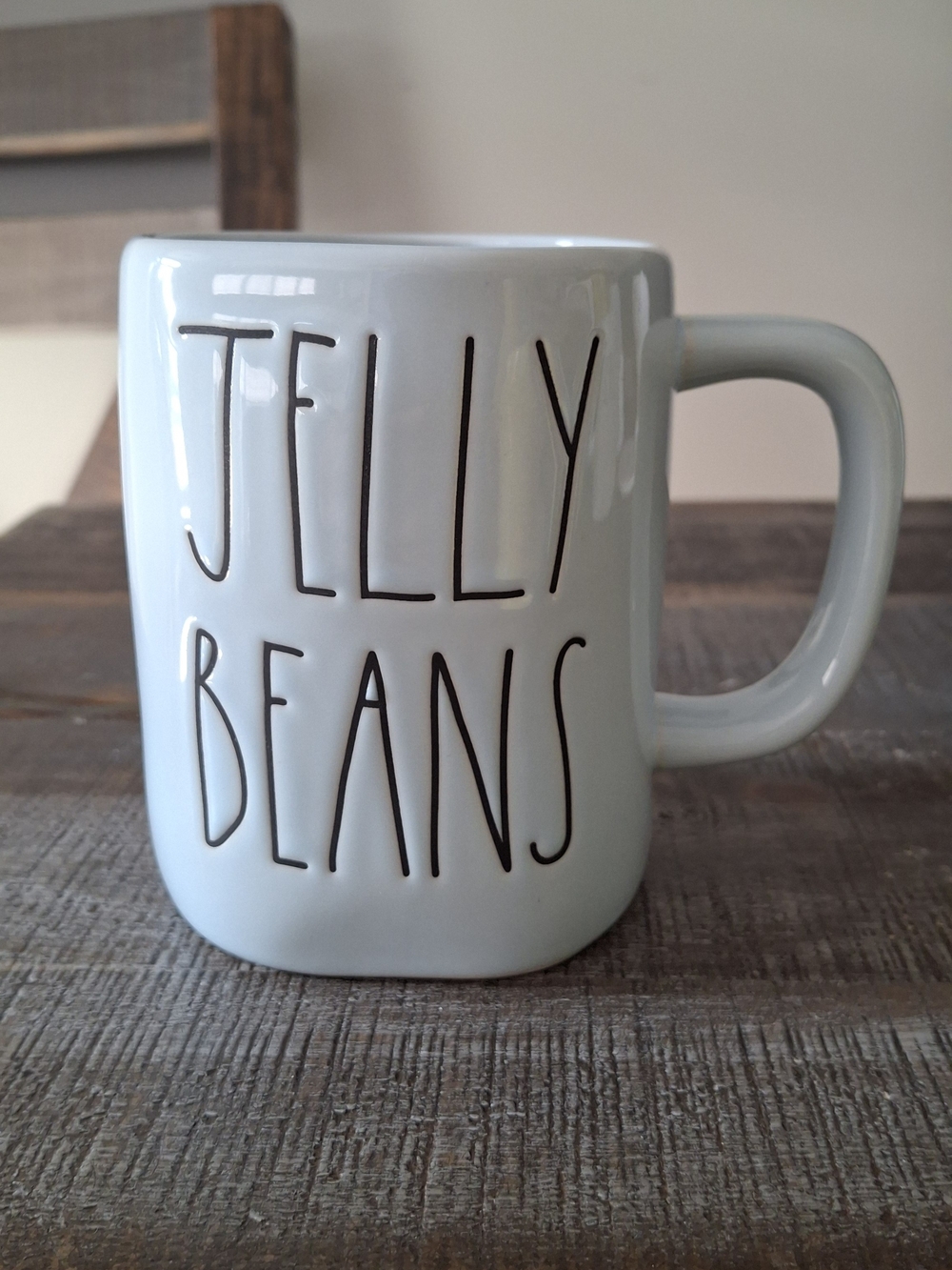 Rae Dunn "JELLY BEANS" Mug Baby Blue Color